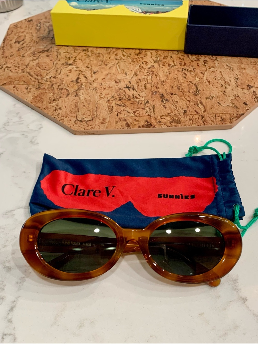 Clare V. Julia oval sunglasses NWT, never worn, perfect condition